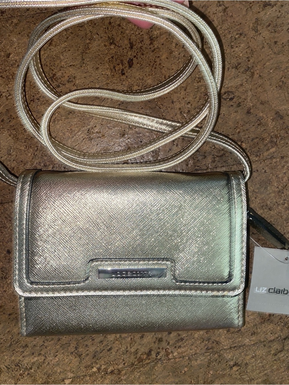 Liz Claiborne Metallic Gold Crossbody